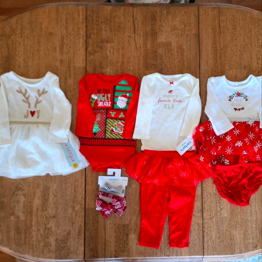 Christmas Baby girl 9-12 months clothes